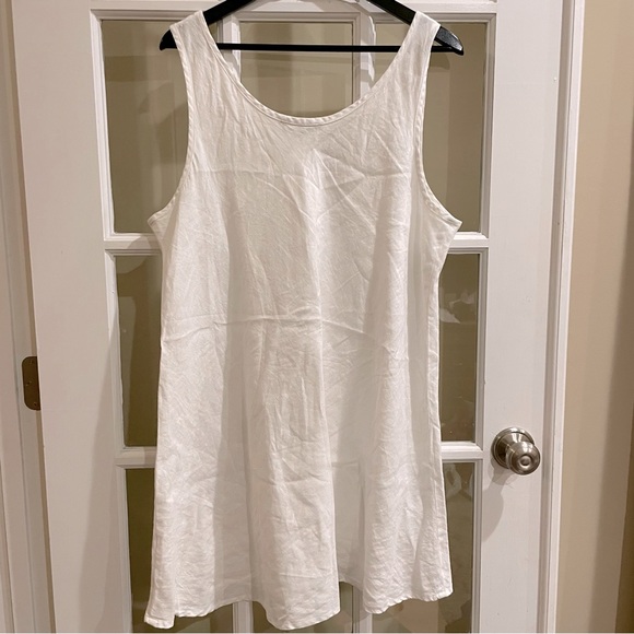 FLAX Linen Short Dress Woman Size Large - Picture 2 of 6